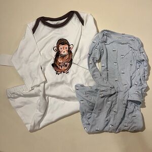 3-6 months Baby Soy and Carters Nightgown Bundle